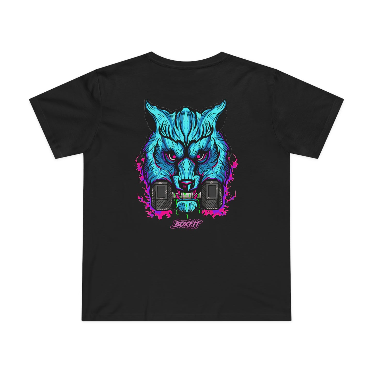 WOMEN'S BOXFIT NEON CONQUER THE BEAST TEE