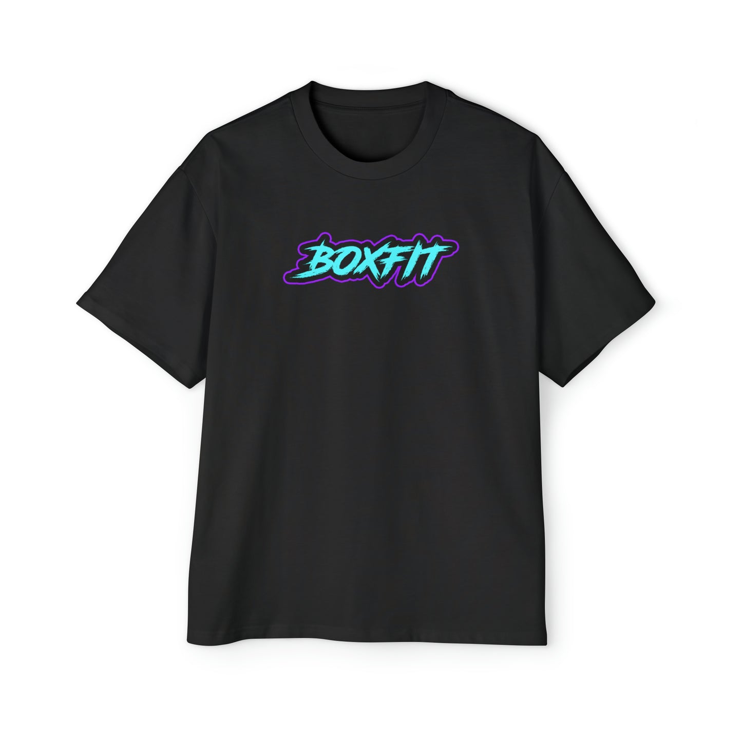 UNISEX BOXFIT OVERSIZED NEON CONQUER THE BEAST HEAVY TEE