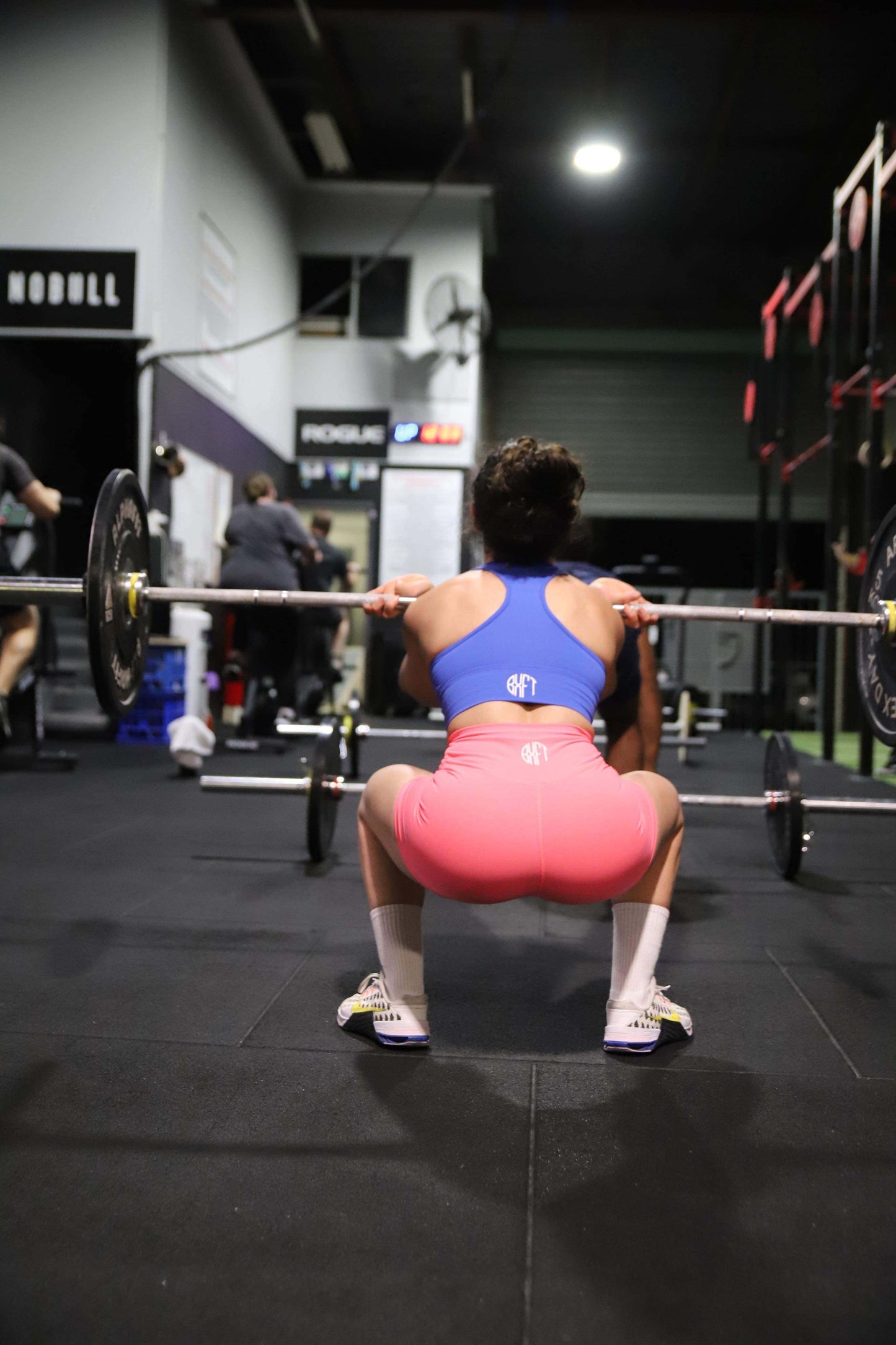 BOXFIT ELECTRIC BRIGHT PINK HI-RISE BOOTY SHORTS