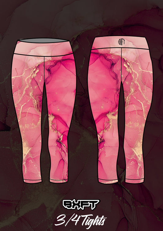 BXFT MARBLE 3/4 HIGH RISE LENGTH LEGGINGS